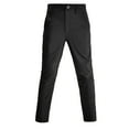 thumbnail image 2 of NTACZA Hiking Pants for Men Zipper Athletic Black Pants Stretch Quick Dry Ripstop Cargo Pants Trendy Mens Trousers L, 2 of 8