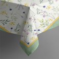 thumbnail image 4 of Modern Leaf Floral Spring Botanical Tablecloth,Oil Proof Spill Proof Polyester Table Cover for Rectangle Tables,Durable Tableclothes Decoration Tablecloths for Dining Room Camping Indoor Outdoor, 4 of 6