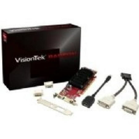 VisionTek Products Radeon 6350 SFF 1GB DDR3 3M DMS59 with 2x DVI-I to VGA Adapter Graphics Cards
