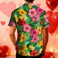 thumbnail image 6 of Timoontee Hawaiian Shirt For Men Unisex Summer Beach Casual Short Sleeve Button Down Shirts Printed Clothing Multicolor XXXL, 6 of 9