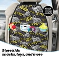 thumbnail image 3 of Uemuo White Retro Off-Road Vehicle Printed Car Back Seat Protector,2 Pcs Backseat Car Organizer, Kick Mats Back Seat Protector , Back Seat Organizer for Kids, 3 of 8