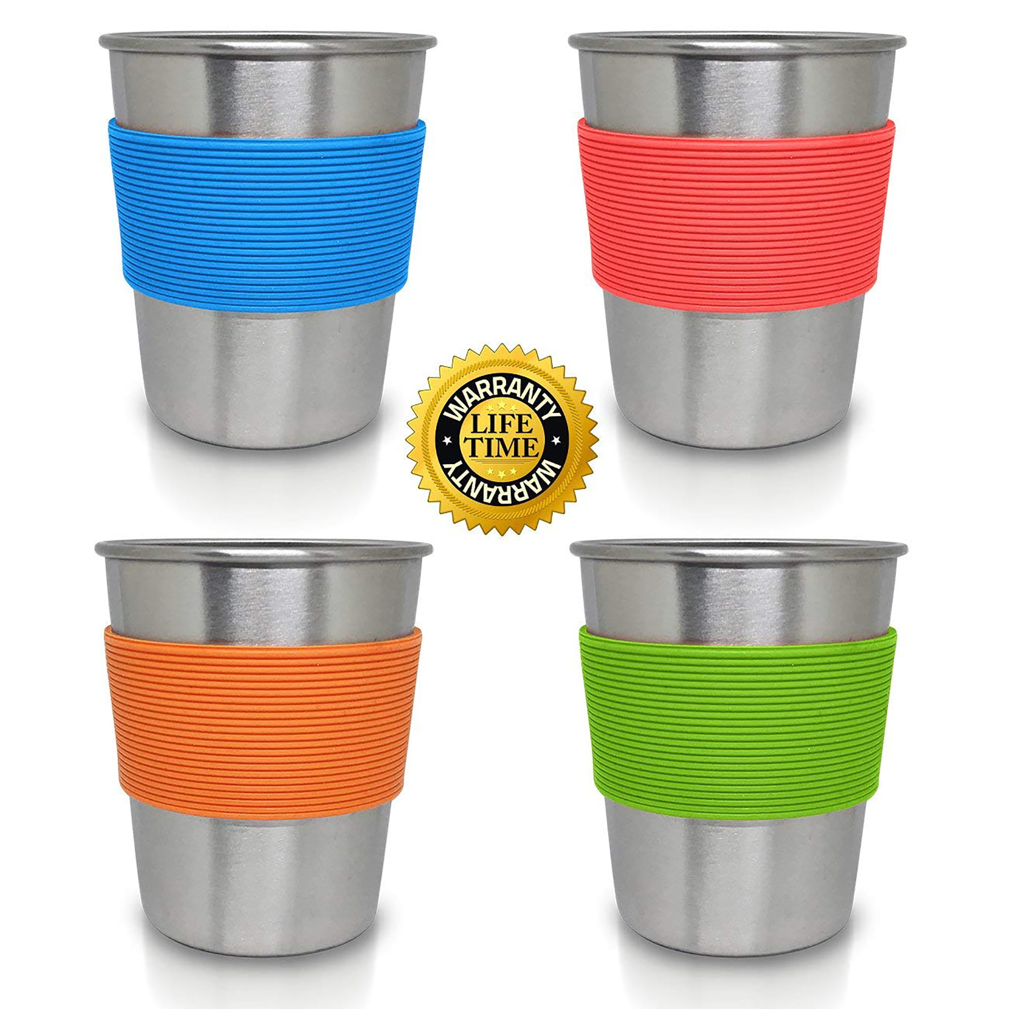Housavvy 4 Pack 8 OZ Insulated Stainless Steel Kids Cups with Lids and  Silicone Straws BPA Free Toddler Cups for Kids Smoothie Drinking Leakproof  Baby Tumbler Sippy Cups for Toddlers Easy Cleaning