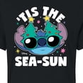 thumbnail image 3 of Lilo & Stitch - Tis The Sea Sun - Juniors Cropped Cotton Blend T-Shirt, 3 of 5