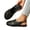 Black, variant on Women's Woven Slingback Flats, Closed Toe with Buckle, Breathable Comfort Footwear for Casual Brown 40