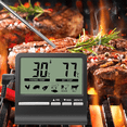 thumbnail image 4 of Kitchen Digital CookingThermometer Meat Food Temperature for Oven BBQ Grill Timer Function with Heat Meter for Cooking B,1 x Digital Cooking Thermometer,White, 4 of 6