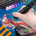 thumbnail image 5 of 48-Color Dual-Tip Oil-Based Markers | Quick-Drying, Vibrant | for Note-Taking, Decoration & Drawing, 5 of 9