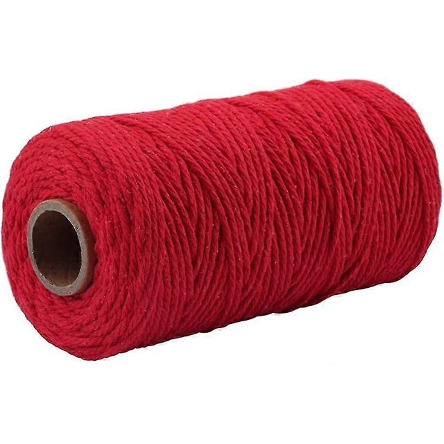 100m Green Cotton String Garden 3mm Craft Cord Green Bakers String Packing Cord for Gardening Decoration and Homemade Projects