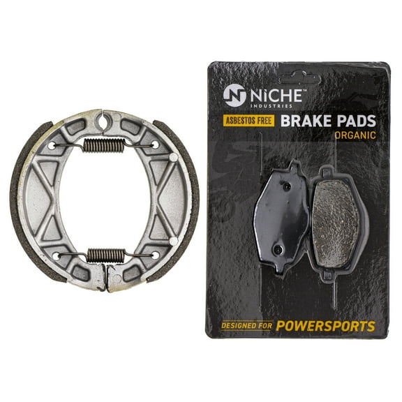 Niche Complete Organic Brake Pad with Shoe Set for Yamaha XT225 Motorcycle MK1002670