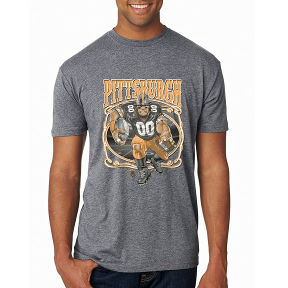 Wild Bobby, Pittsburgh Fan | Pit Fantasy Football ,Sports, Men Premium Tri Blend Tee, Premium Heather, Small