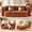 Orange, variant on 78'' Boneless Couch for Living Room, 78.7" Convertible 3 Seater Couch, 33D High Density Foam Couch Bed, Modern Futon Sofa Bed with Pillows, Comfy Apartment Couch, Red Brown
