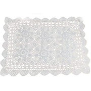 Laivigo Handmade crochet Lace Table cloth Doilies Doily,Rectangle,20 x 24 Inch,White