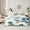 Beige Blue, variant on Feelyou Kawaii Cran Animal Twin Bedding Sets 7-Piece for Teen, Tokyo Plant Botanical Bedding Comforter Set, Black Red Japanese Style Reversible Sheet Sets, Super Cozy Room Decor