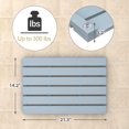 thumbnail image 6 of Bambloom Bamboo Bath Mat,Non-Slip Shower Mat for Bathroom,21x14in,Gray, 6 of 9