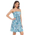 thumbnail image 2 of Dailycode Summer Dresses for Women Strapless Casual Beach Cover Ups Overlapping Seashells Tube Top Sundress, 2 of 8