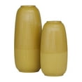thumbnail image 6 of CosmoLiving by Cosmopolitan 18", 14"H Yellow Ceramic Vase, Set of 2, 6 of 8