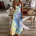 thumbnail image 3 of Colorful Swirls Tie-dye Sleeveless Dress Woman Fashion Long Dresses Women's Summer Suit Dress Summer 2025 Women, 3 of 7