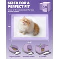 thumbnail image 3 of Cat Pee Pads - Leak-Resistant Disposable Litter Box Liners for Cats, 12 x 17.5 Inch, 40 Count Unscented Absorbent Pet Care Mats, 3 of 8
