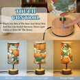 thumbnail image 3 of Touch-Control 3-Color Desk Lamp with Plug – Energy-Saving LED + 3 Simultaneous Charging Ports Pumpkins and Leaves, 3 of 8