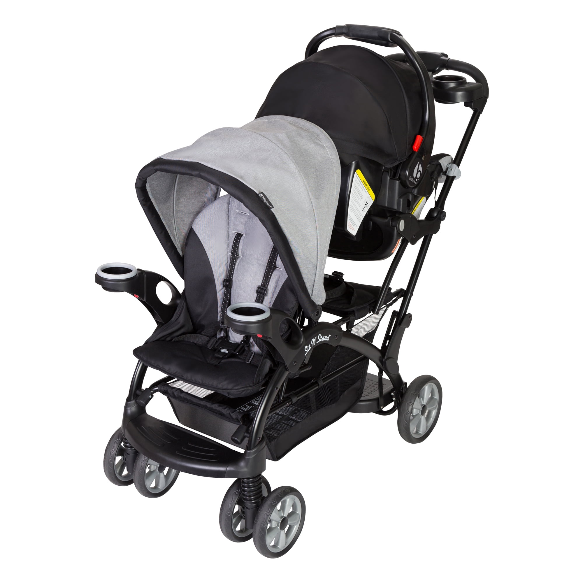 sit n stand snap fit double stroller