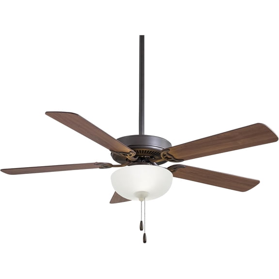 Minka-Aire F448L-ORB Contractor II Uni-Pack 52 Inch Ceiling Fan with Integrated 9W LED Light in Oil Rubbed Bronze Finish