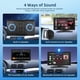 thumbnail image 4 of Pantalla Carplay Coche, 9 Pulgadas Pantalla Táctil Android Auto Pantalla para Coche, Navegación Online, Control por Voz, Bluetooth, Entrada AUX + Tarjeta TF de 64G, 4 of 5