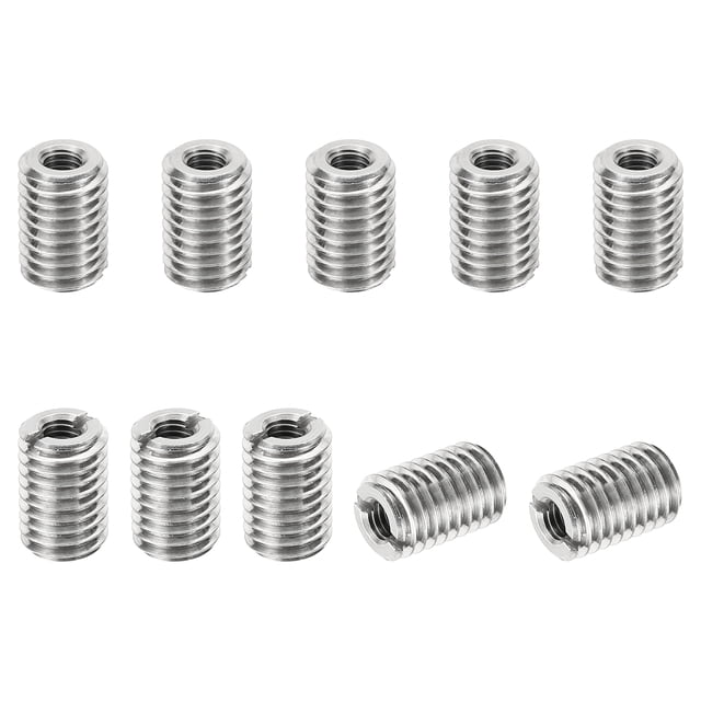 Unique Bargains Adaptateurs Filetés Manchon Réducteur Écrou M10 * 1,5 Mâle à M5 * 0,8 Femelle Réparation Insert Vis Réducteur 15mm 10 Pcs
