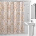 thumbnail image 4 of Beige Boho Tribal Fabric Shower Curtain Bohemian Ethnic Style Washable Shower Curtains for Bathroom, Waterproof Bath Curtain with Hooks Home Decor 72x72in, 4 of 8