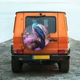 thumbnail image 6 of Goofa Beautiful Flower Blue Bird Pattern Universal Tire Cover for Jeep, SUV, Truck, and Trailer – Waterproof, UV-Resistant,Easy to Install, Fits 14"-17" Tires-15 inch, 6 of 6