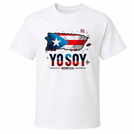 Yo Soy Boricua Puerto Rico Graphic T-Shirt Unisex Classic Fit Cotton-Rich 180 GSM Front Print