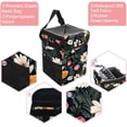 thumbnail image 2 of Fragmented Flowers Foldable Car Trash Can with Lid, Leak-Proof Hanging Storage Bag - Car Trash Bin, Mini Trash Can, 2 of 6