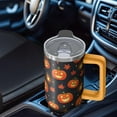 thumbnail image 5 of Halloween Gothic Skull 30 Oz Tumbler with Handle and Straw, Spooky Stainless Steel Cup, Holiday Gift Mug, 5 of 5