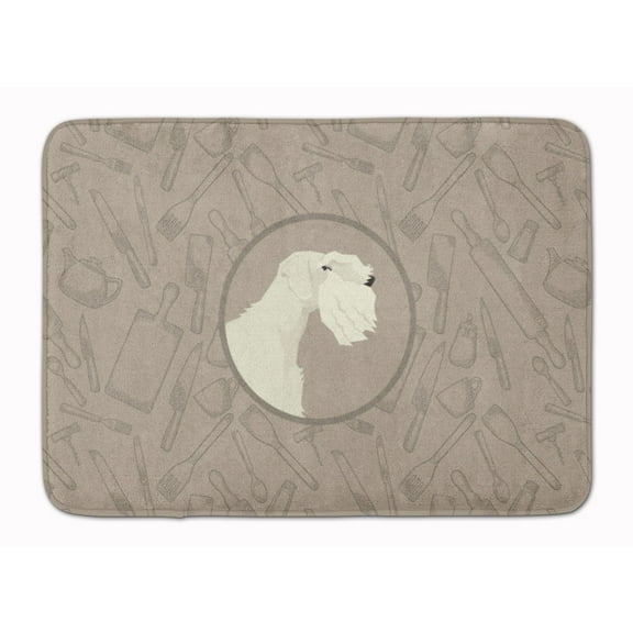 Carolines Treasures CK2208RUG Sealyham Terrier in the Kitchen Machine Washable Memory Foam Mat