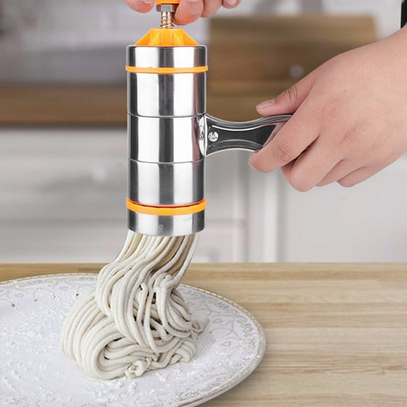 Noodle Machine Pasta Maker Pasta Maker Machine Noodle Press Household Manual Stainless Steel Pasta Maker Noddles Presser Making Machine With 7 Molds
