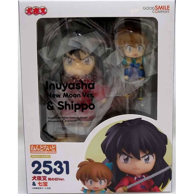 Inuyasha 4 Inch Action Figure Nendoroid - Inuyasha New Moon Version & Shippo