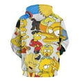 thumbnail image 3 of Simpsons Sweatshirts Casual Pullover Hoodie Jacket Unisex Hooded Activewear 3D Printed Long Sleeve Sweater with Pocket 2XL, 3 of 8