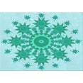 thumbnail image 1 of Ahgly Company Indoor Rectangle Patterned Tron Blue Area Rugs, 2' x 4', 1 of 6