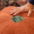 thumbnail image 4 of Jaxx Pumpkin Pouf - Luxurious Ottoman for Fall & Halloween Décor - Boucle Terra Cotta, 4 of 6