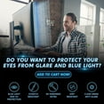 thumbnail image 5 of 21.5 inch Computer Anti Blue Light Screen Filter for 16:9 Widescreen Monitor Screen Protector, Eye Protection Anti Glare Screen Protector, Desktop Monitor Anti Scratch Film, Reusable Easy to Install, 5 of 11