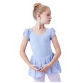 thumbnail image 2 of SDNall Ballet Leotards for Girls Children'S Dance Leotard Clothes Summer Flying Sleeve Training Clothes Toddler Dance Outfits Age:3-4 Years, 2 of 9