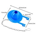 thumbnail image 4 of Feltree Accessoires de Toilette Drainage Clapet en PVC Bouchon en Caoutchouc Clapet de Réservoir d'Eau de Toilette à l'Ancienne, 4 of 8