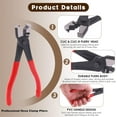thumbnail image 3 of shiyou-9Pcs Hose Clamp Pliers with CV Boot Clamp Kit, Small and Large Stainless Steel Universal Adjustable Drive Shaft CV Boot Crimp Clamp Clic-R Collar Pliers Automobile Repair Tools for Most Cars, 3 of 4