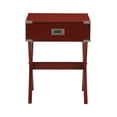 thumbnail image 2 of Mesa auxiliar de madera con 1 cajón de Table Acme Babs, color rojo, 2 of 5