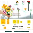 thumbnail image 5 of Juegos de construcción de ramo de flores, juguetes de bloques de construcción de flores artificiales, colección botánica para decoración del hogar, regalos de cumpleaños compatibles con Lego ER, 5 of 5