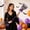 Purple, variant on SHJHENG 35in Halloween Witch Brooms Decoration Mesh Magics Flying Broomstick Prop For Party Costumes Haunteds House Wall Hanging Decor