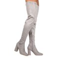 thumbnail image 2 of New Women Cape Robbins Betisa-4 Faux Suede Thigh High Block Heel Boot, 2 of 3