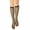 Off Black, variant on Angelina Women's Nylon Knee-High Socks, Beige (6 Pack)