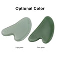 thumbnail image 3 of Graflsoa Heart-Shaped Jade Gua Sha Tool for Facial Massage, Light Green, Compact & Lightweight Design, 3 of 6
