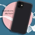 thumbnail image 2 of Case Compatible for iPhone 11 with Screen Protector, Liquid Silicone Gel Rubber Shockproof Slim Shell with Soft Microfiber Cloth Lining Cushion Cover (2019 6.1")-Black, 2 of 16