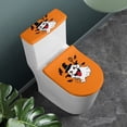 thumbnail image 2 of HELLHERO Funny Ghost Patterns Bathroom Seat Covers & Stretch Lid Cover Set for Toilet for Bathroom Supplies, Polyester Fabric, Washable and Reusable, 2 of 7