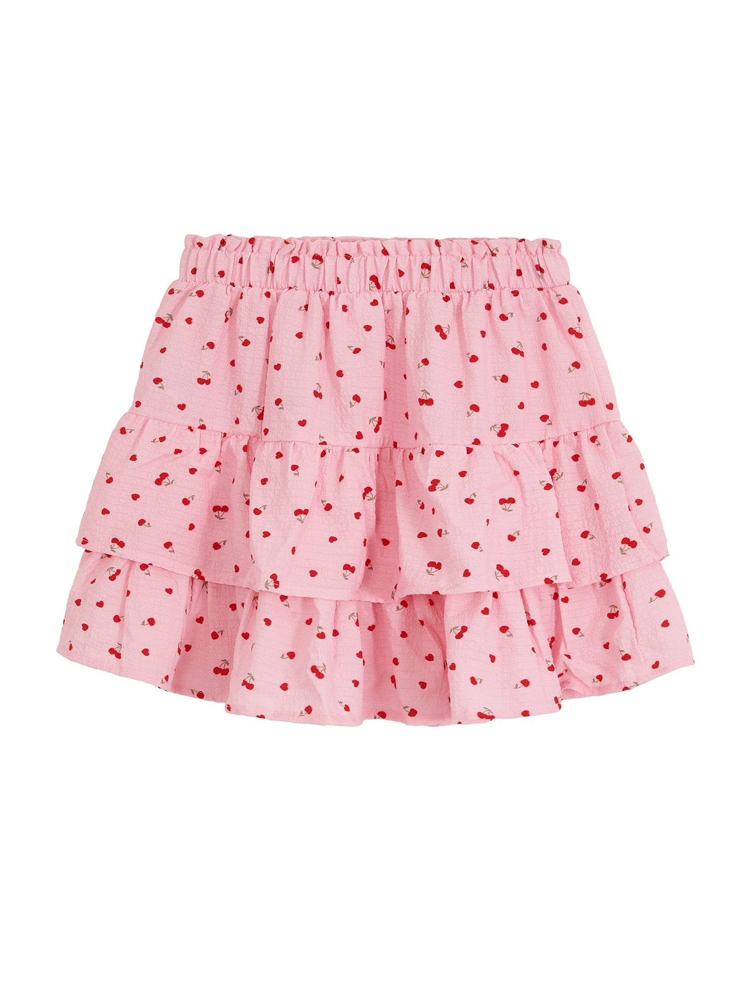 Way to Celebrate Girls' Valentine's Day Tiered Skirt, Sizes 4-18 & Plus